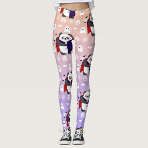 Halloween Schattigee Baby Panda Dracula Vampire Leggings