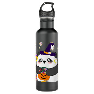 Halloween Schattigee Baby Panda Trick or treat Waterfles