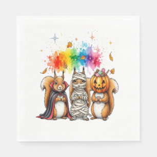 Halloween Schattigee Eekhoorns Kostuum Servet