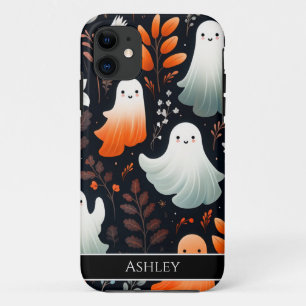 Halloween Schattigee Ghost Boho gepersonaliseerd iPhone 11 Hoesje