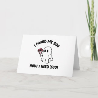 Halloween Schattigee Ghost Boo Maid of Honor Voors Kaart
