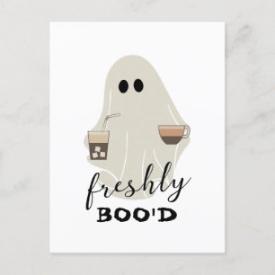 Halloween Schattigee Ghost   Vers Boo'd Briefkaart