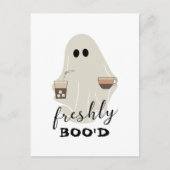 Halloween Schattigee Ghost | Vers Boo'd Briefkaart (Voorkant)