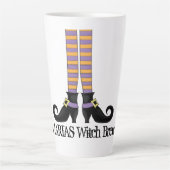 Halloween Schattigee heks kleurrijke unieke schoen Latte Mok (Voorkant)