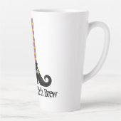 Halloween Schattigee heks kleurrijke unieke schoen Latte Mok (Rechts)