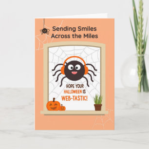 Halloween Schattigee Spider hoofdtelefoon Kaart