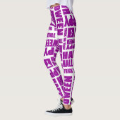 Halloween Schattigee Spooky Whimsical Paarse Patro Leggings (Links)