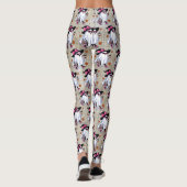 Halloween Schattigee stijlvolle heks spook koffiek Leggings (Achterkant)