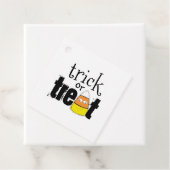 Halloween Schattigee Trick or treat Funny Candy Co Bedankjes Labels (In situ)
