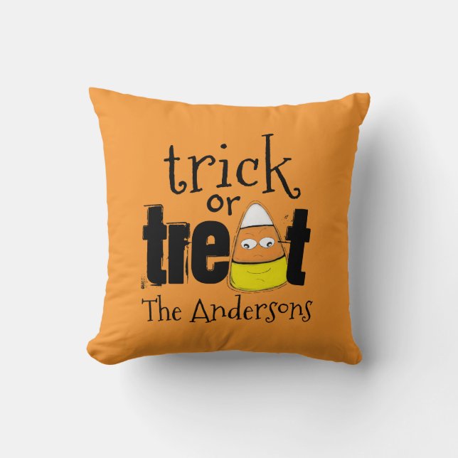 Halloween Schattigee Trick or treat Funny Candy Co Kussen (Voorkant)
