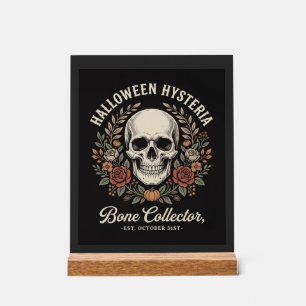 Halloween Schedel Bloemrijk Bot Collector Design_1 Acryl Bord