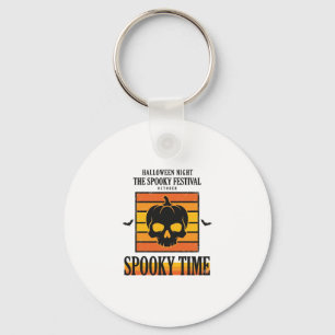 Halloween Schedel Griezelig Grappig Vintage Citaat Sleutelhanger