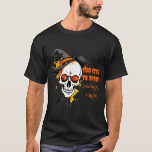 Halloween schedel ontwerp t-shirt