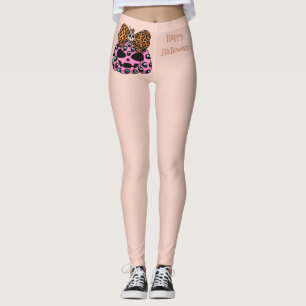 Halloween,Schedel Patroon ,Gezicht Pompoen, Modern Leggings