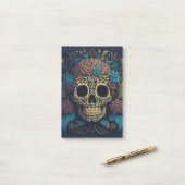 Halloween Schedel Post-it® Notes (Op bureau)