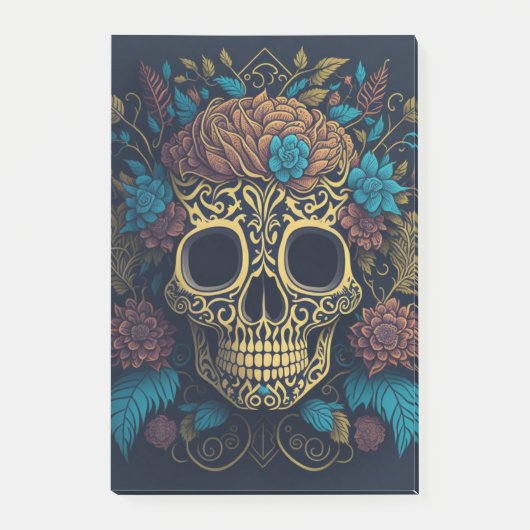 Halloween Schedel Post-it® Notes (Voorkant)
