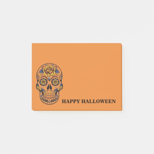 Halloween Schedel Post-it® Notes (Voorkant)