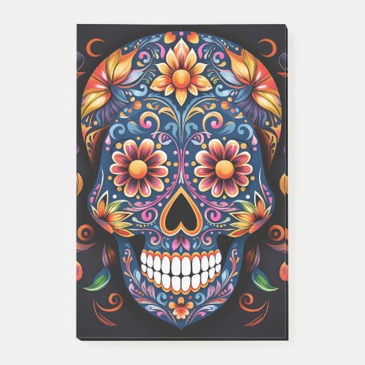 Halloween Schedel Post-it® Notes (Voorkant)