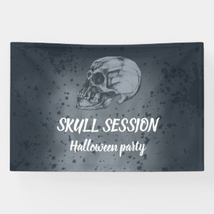 Halloween Schedel Sessie Spandoek