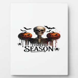 Halloween Schedel Skelet Fotoplaat