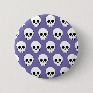 Halloween Schedelpatroon Ronde Button 5,7 Cm