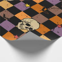 Halloween schedels en vleermuizen