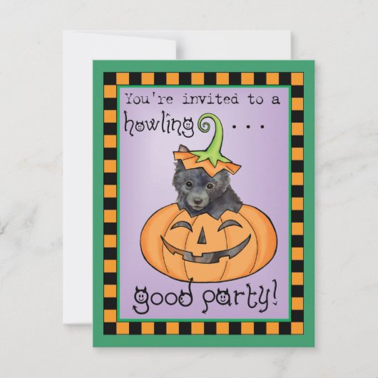 Halloween Schipperke Card Kaart (Voorkant)