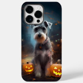 Halloween Schnauzer met pompoenen Case-Mate iPhone Case (Achterkant)