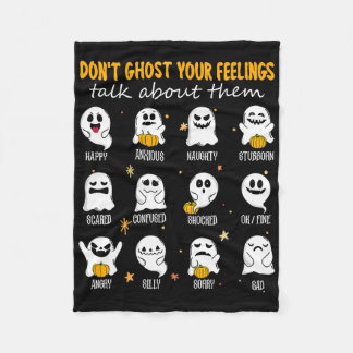 Halloween School Counselor Spook je gevoel niet Fleece Deken