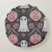 Halloween schoonheid  rond kussen (Achterkant)