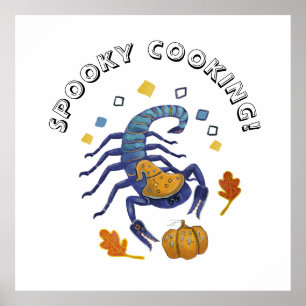 Halloween-schorpioen Poster