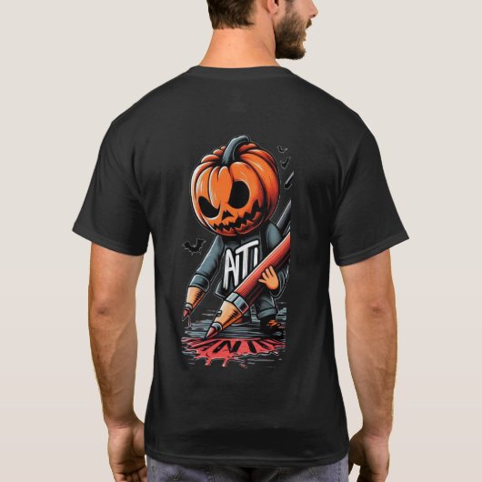 Halloween schrijf T-Shirt (Achterkant)
