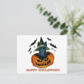 Halloween Scottie Briefkaart (Staand voorkant)