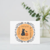 Halloween Scottish Terrier Briefkaart (Staand voorkant)