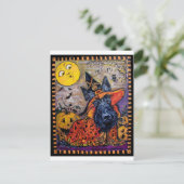 Halloween Scottish Terrier Briefkaart (Staand voorkant)
