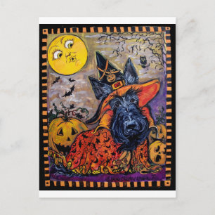 Halloween Scottish Terrier Briefkaart