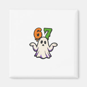 Halloween Scp 67 Schattig Geest Meme Zes Zeven Kos Magneet