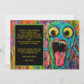 Halloween Scream-O-Rama Party Kaart (Achterkant)