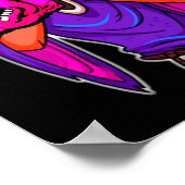 Halloween Screaming Ghost Halloween Scary Monster Poster (Hoek)