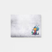 Halloween screcrow met vleermuizen en kippen post-it® notes (Voorkant)