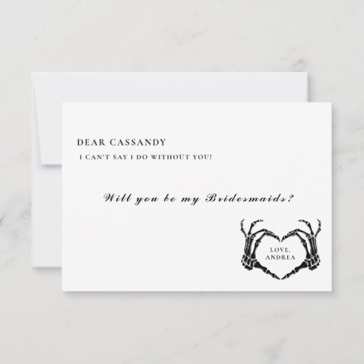 Halloween Seras-Tu Ma Carte De Proposition De La S (Dos)