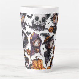 Halloween serie digitale kunst latte Mok