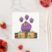 Halloween serviettes en papier (En situation)