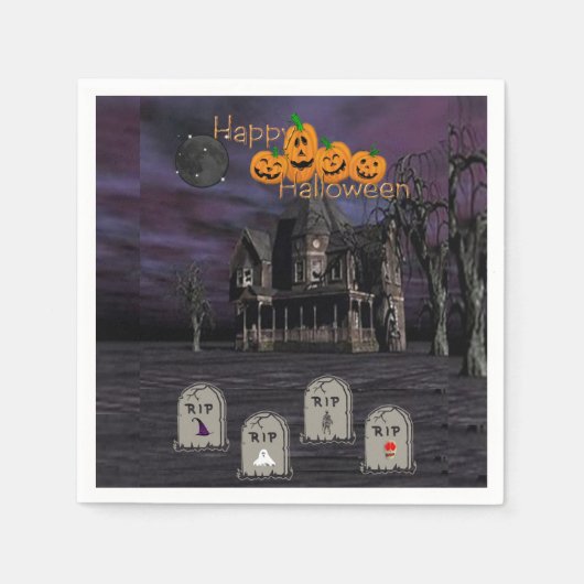 Halloween serviettes en papier (Devant)
