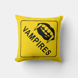 Halloween, sexy vamps, waarschuwingsteken kussen