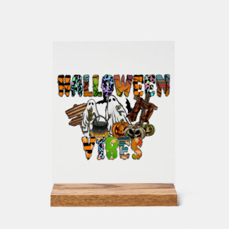 Halloween Sfeer Acryl Bord