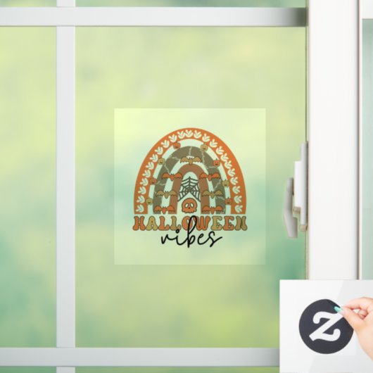 Halloween Sfeer Boho Regenboog Herfst Halloween Raamsticker (Huis)