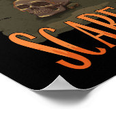 Halloween-sfeer – Vogelverschrikker met pompoenen Poster (Hoek)