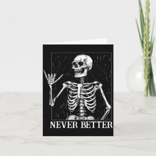 Halloween Shaka Handgebaar Nooit Beter Skelet Fu Kaart