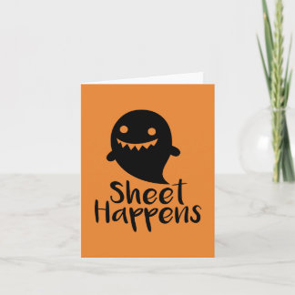Halloween Sheet Happens Kaart